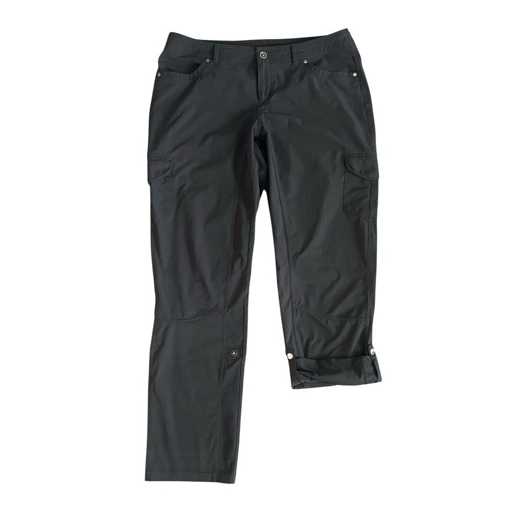 KUHL Freeflex‎ Roll Up Pants Women's 14 Gray Stretch Outdoor Hiking 6326 Utility